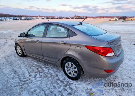 2013 Hyundai Accent Gls from USA, damaged, VIN KMHCT4AE9DU447460